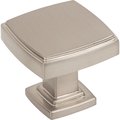 Jeffrey Alexander 1-1/4" Overall Length Satin Nickel Square Renzo Cabinet Knob 141SN